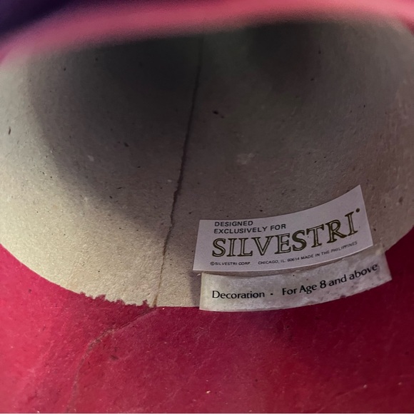 Silvestri SANTA Paper Mache Tree Topper 11 in Father Christmas Holding 2 Doves - Picture 10 of 12